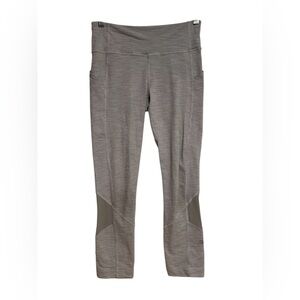 Lululemon Grey/White Striped Leggings - size 4